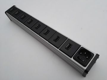 8-USB Ports la striscia di potere per il telefono cellulare e la compressa, caricatore multiplo del Usb con sbocco 5V 2.1A