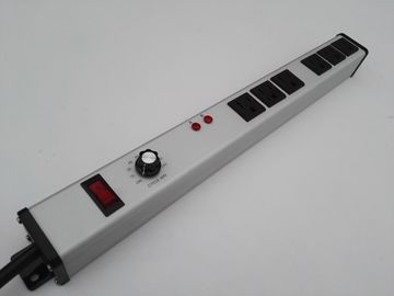 qualità  Aluminum Alloy Adjustable Timer Power Outlet PDU Power Bar With Six Way fabbrica