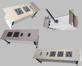 qualità  3 Outlets Furniture Power Strip , Embedded Tabletop Desktop Power Sockets fabbrica