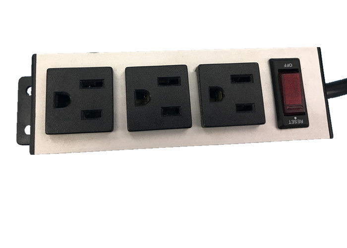 Multi cavo di estensione elettrico della spina di modo su ordinazione dell'americano 3 con l'interruttore on-off
